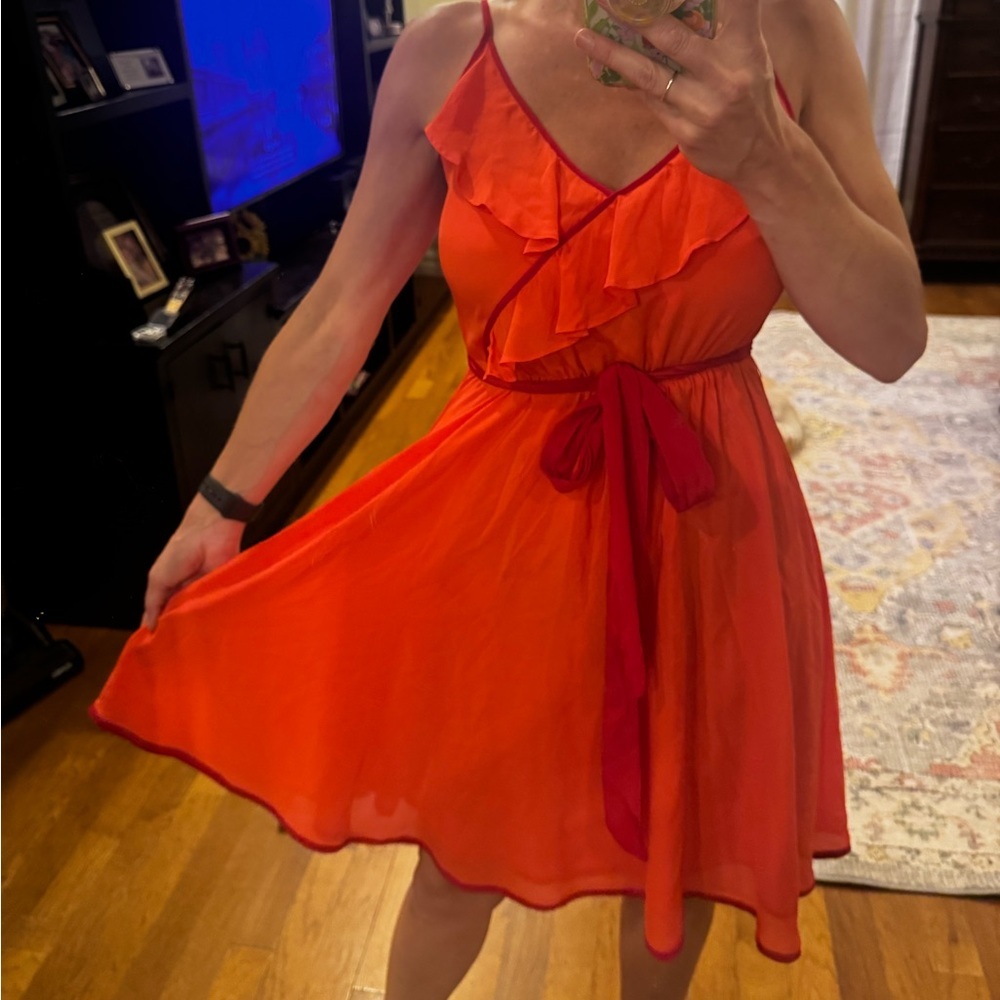 Girls from Savoy Anthropologie silk dress